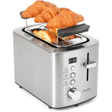 ZACHVO 2 Slice Toaster, LED Countdown Timer, 6 Browning Setting - Bread Toasters