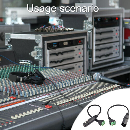 Easy Screw Terminal No Solder Audios Connector Cables for-M ale 2