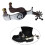 Western Styles Spurs Including Bronze Finish Storage Bag for 2