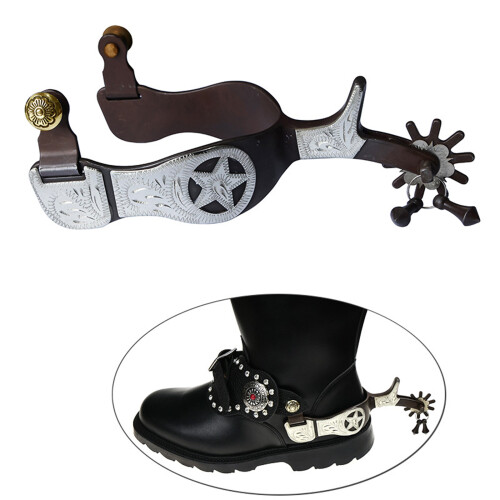 Western Styles Spurs Including Bronze Finish Storage Bag for 1