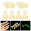 Pack de 6 médiators ergonomiques phosphorescents pour pouce et 3