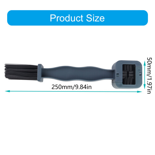 Nettoyage de chaîne compact avec brosse à tête et queue à 2