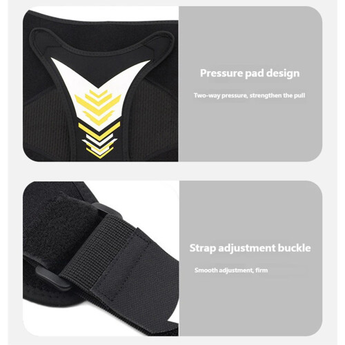 Breathable Fabric Shoulder Brace Support Cover for-Yellow 1