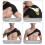 Breathable Fabric Shoulder Brace Support Cover for-Yellow 7