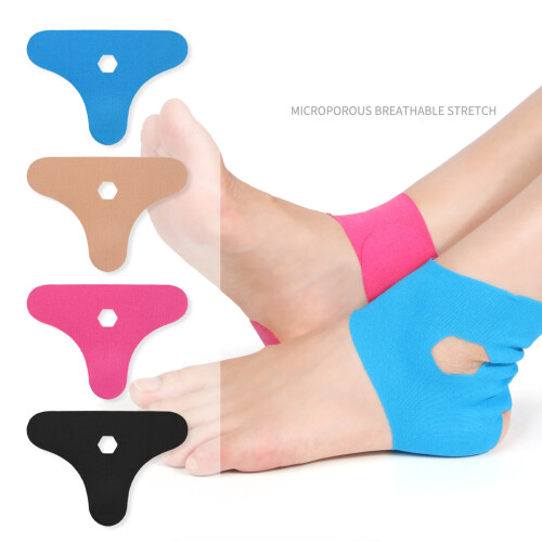 6Pcs Kinesiology Tape for Ankle Support Breathable-black 2