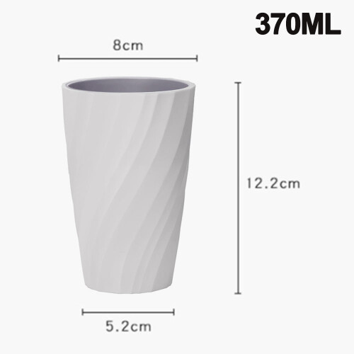 Ποτήρι μπάνιου από πλαστικό PP 12oz γκρι 1