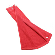 Golfs handdoek met karabijnhaak clip voor golftas Fitness-Rood