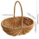 Panier de rangement style rotin avec poignée (1 pièce) 3