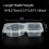 Double Compartment Condiment Containers, 40-Pack, 130ml, 5