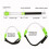 Bracelet de poignet Rechargeable USB, brassard de sécurité-Rouge 4