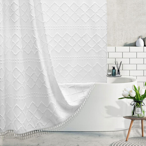Boho Shower Curtain Polyester 183x183cm with Grommets 1