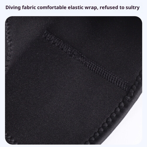 Neoprene Knee Sleeve Adjustable Support Strap-Black M