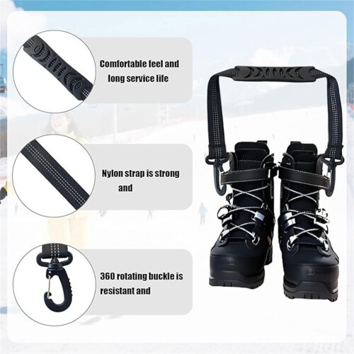 Sangles de fixation réglables pour bottes de ski, pour une 2