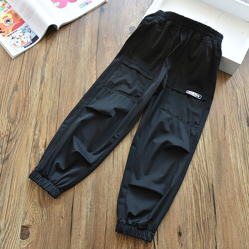 Mädchen Polyester Cargohose, lockere Passform, gerades Bein, Alter 1