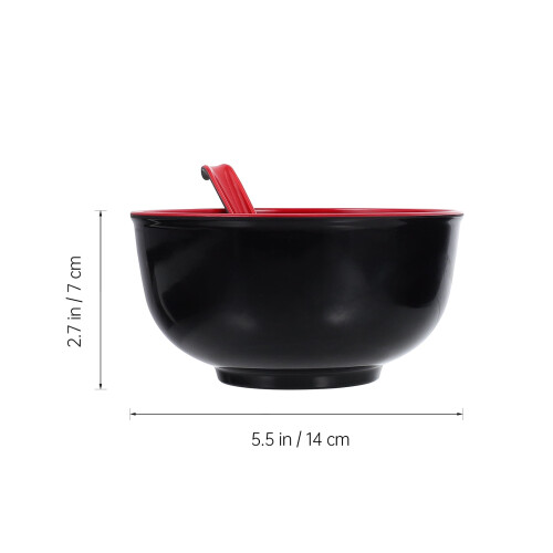 Melamin-Ramen-Schüssel-Set mit Löffeln 1