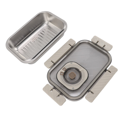 680 ml Edelstahl-Bento-Box Beige 1