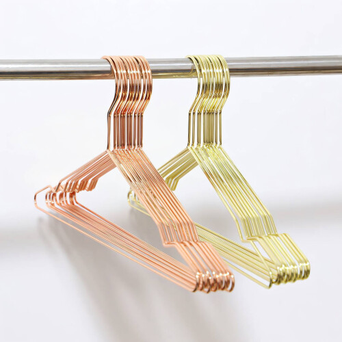 2 Pack Slim Wire Hangers – Strong Metal, Space-Saving 1
