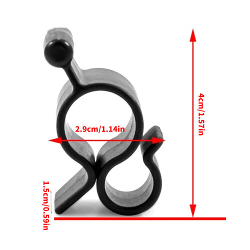 20Pcs Multipurpose Camping Awning Hook Clip Traveling-Black 2