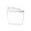 Stackable Transparent Grain Storage Jar with Airtight Lid, 2