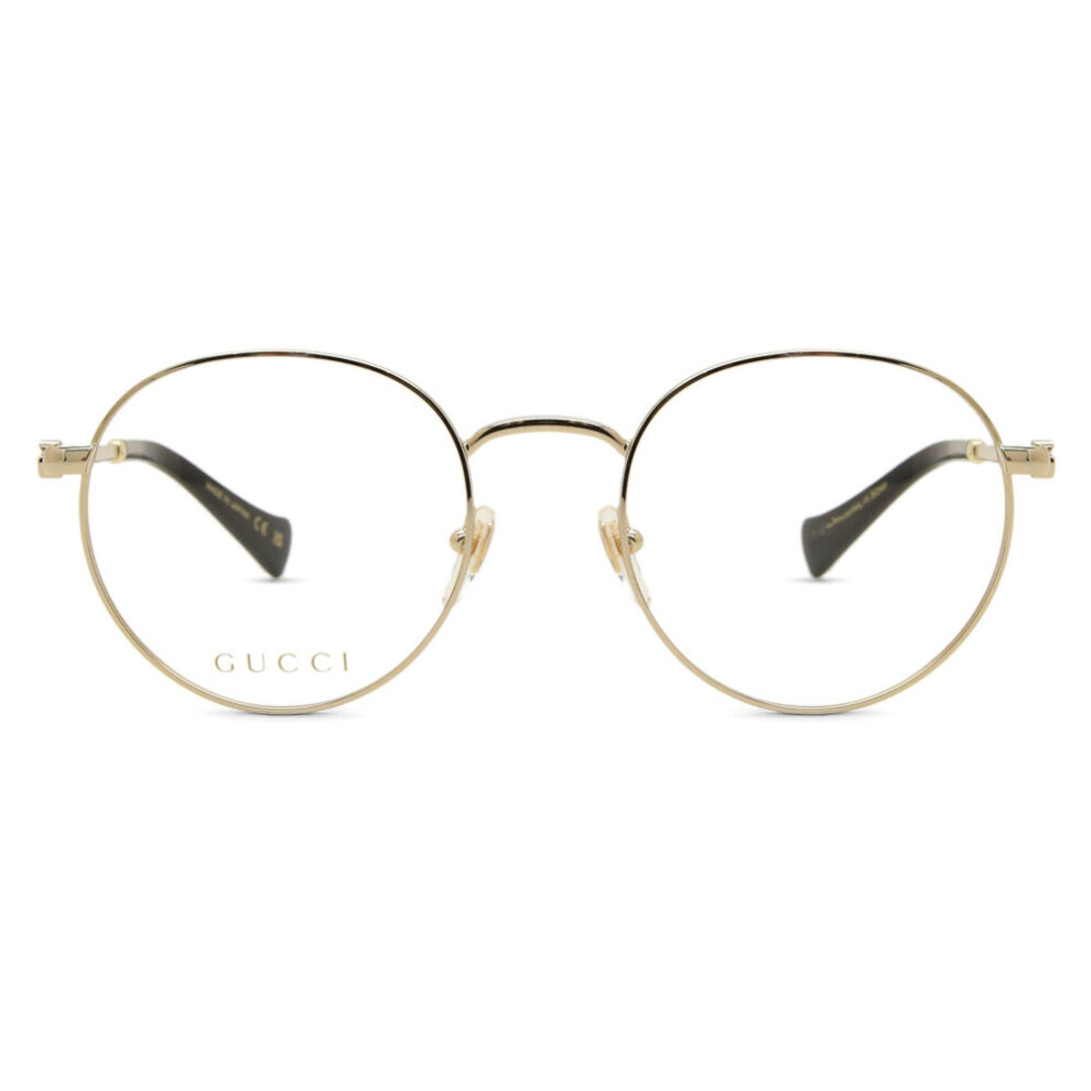 Gucci Women's Transparent Woman Gg1594o 001 Optical Frames Metal Gold Round - Image 2