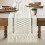 Boho Cotton-Linen Table Runner 72 inch with Tassels 2