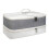 PU-Tragetasche für Styler, 2 separate Abschnitte,-Weiß 1