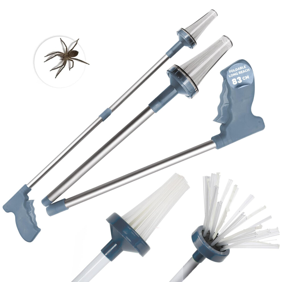 Pest Guard Spider Catcher Long Handle 81Cm Insect Catcher With Sliding Trap Door Lightweight Bug Spider Grabber