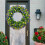 Plastic Eucalyptus Wreath with Flowers 33 cm 1