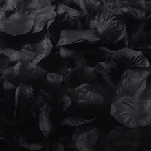 Black Silk Rose Petals 45mm 1000 pcs