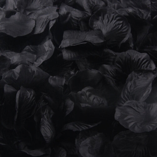 Black Silk Rose Petals 45mm 1000 pcs