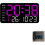 LED Wall Clock with Time Date Temperature and Night Light 1