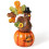 Hand-Painted Turkey on Pumpkin Resin Table Decor 1