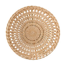 Boho Rattan Wall Basket Decor – Handmade Round Wicker