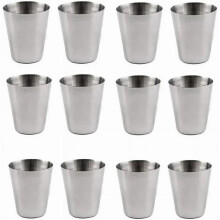 12 x 30 ml Edelstahl-Shotbecher