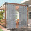 Cortinas externas transparentes cinza, 52x108 polegadas, com ilhós. 1