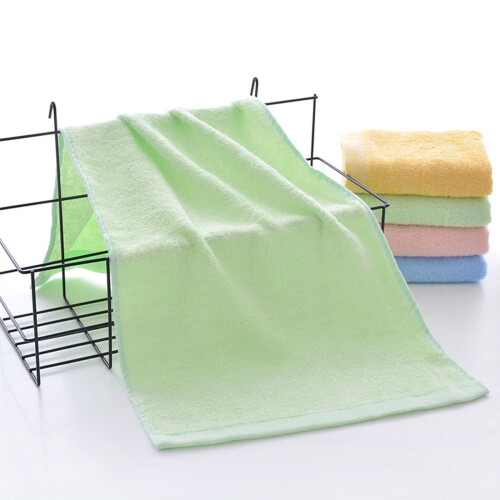 Toalha de banho de fibra de bambu macia e absorvente verde