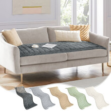 Corduroy bankhoes van zachte chenille, 1 stuk
