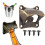 Abrebotellas de bronce para montaje en pared con tornillos. 1