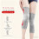 Elastic Knee Brace Nonslip Support Sweat Resistant-Light Grey S 5
