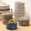Isoliertes Edelstahl-Lunchbox-Set, braun 2