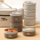 Isoliertes Edelstahl-Lunchbox-Set, braun 5