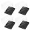 4-Pack Clear Plastic Specimen Display Boxes 5.5 x 4.1 x 3.2 3