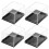 4-Pack Clear Plastic Specimen Display Boxes 5.5 x 4.1 x 3.2 4