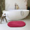 Oval Bath Rug Non-Slip Microfiber 35 x 24 in 4