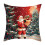 Christmas Printed Pillow Cover, Red – Standard Size, 2