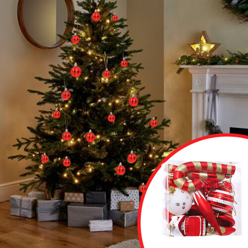 12pcs Red and White Peppermint Lollipop Ornaments 2