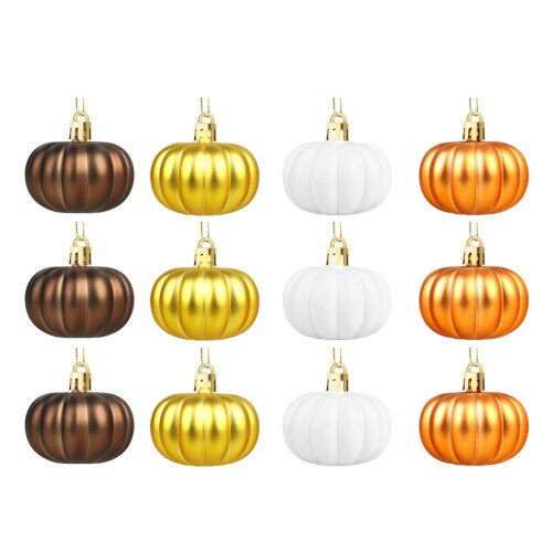 24-Piece Autumn Pumpkin Hanging Ornaments 1