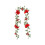 1.75m Artificial Rose Vine Garland 2