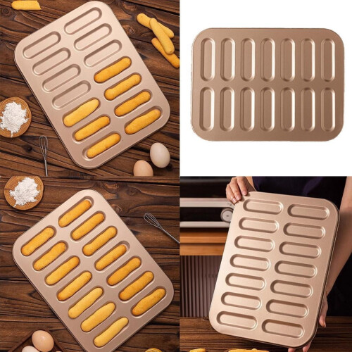 Carbon Steel 14-Cavity Finger Cookie Cutter Mold 1