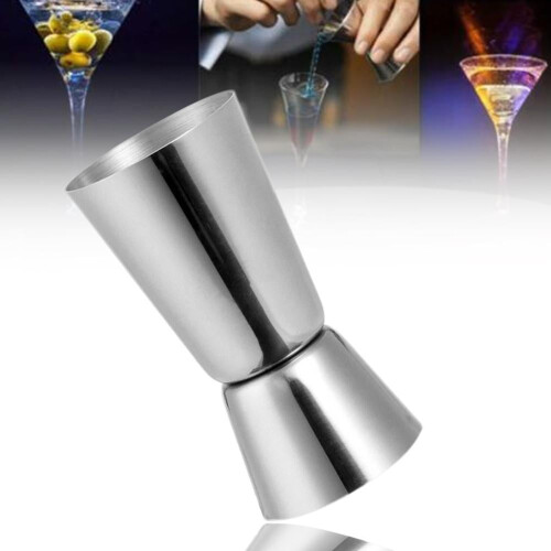 Doppelmessbecher aus Edelstahl 25/50 ml 2